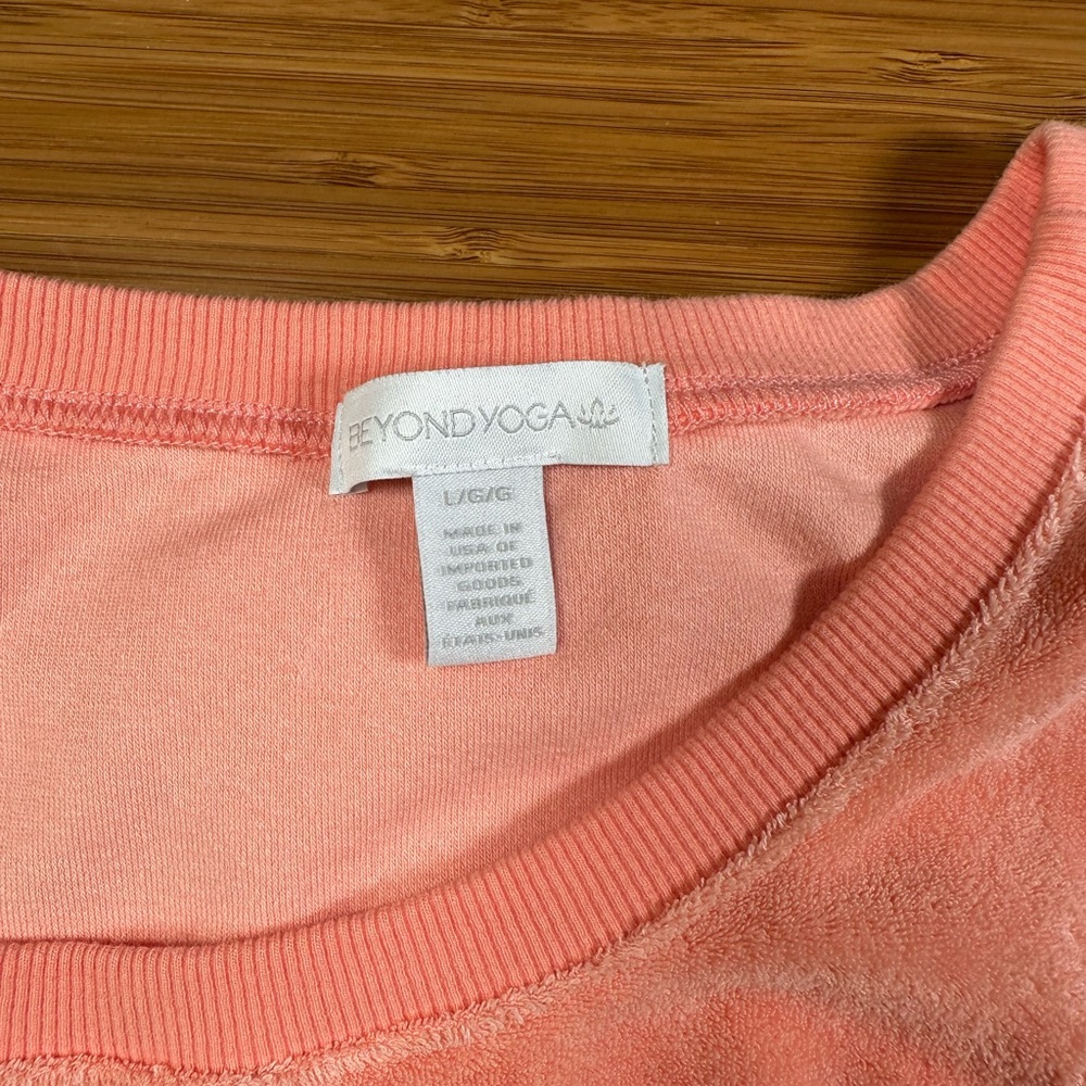 Beyond Yoga Out Of Town Terry Sleeveless Stretch Waist Mini Dress Orange Dream - Picture 3 of 7